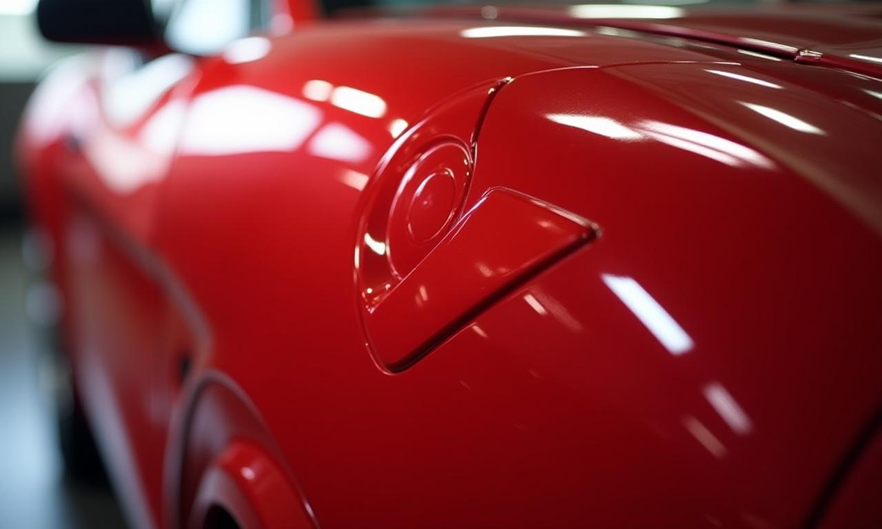 Confronto prima e dopo di un intervento di lucidatura sulla carrozzeria